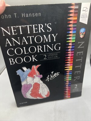 Netters Anatomy Coloring Book PB John Hansen Digital Version NEW