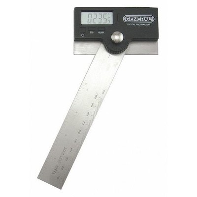 General Tools 1702 Digital Protractor,Ss,6 In,0 To 180 Deg