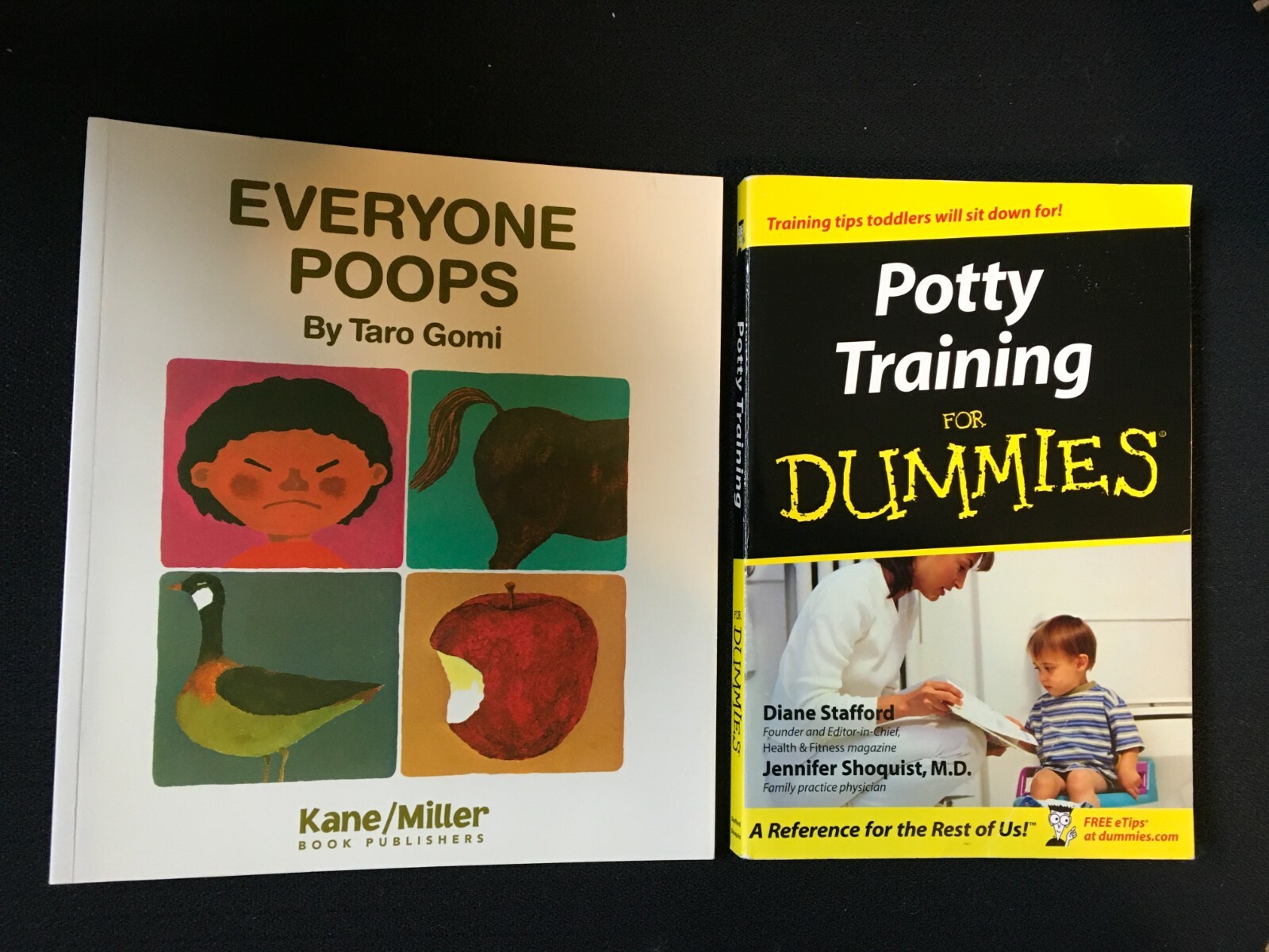 Lot 2 EVERYONE POOPS by Taro Gomi + POTTY TRAINING FOR DUMMIES Toilet