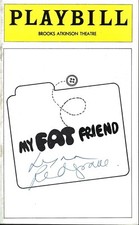 My Fat Friend Playbill, Lynn Redgrave, George Rose, J. Lithgow, SIGNED, NYC 1974