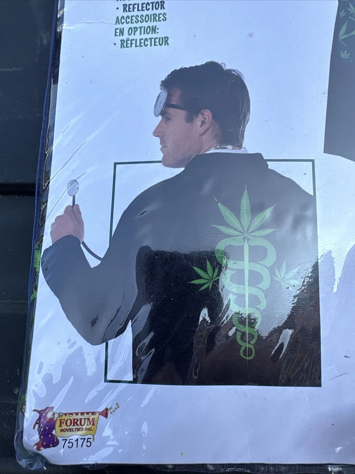 Dr. Ken Abyss Cannabis Collection Marijuana Dispensary Halloween Adult Costume - Image 2 of 3