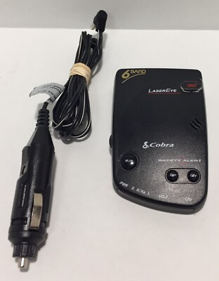 Cobra 6 band Lasereye Radar detector model ESD 6100 with car