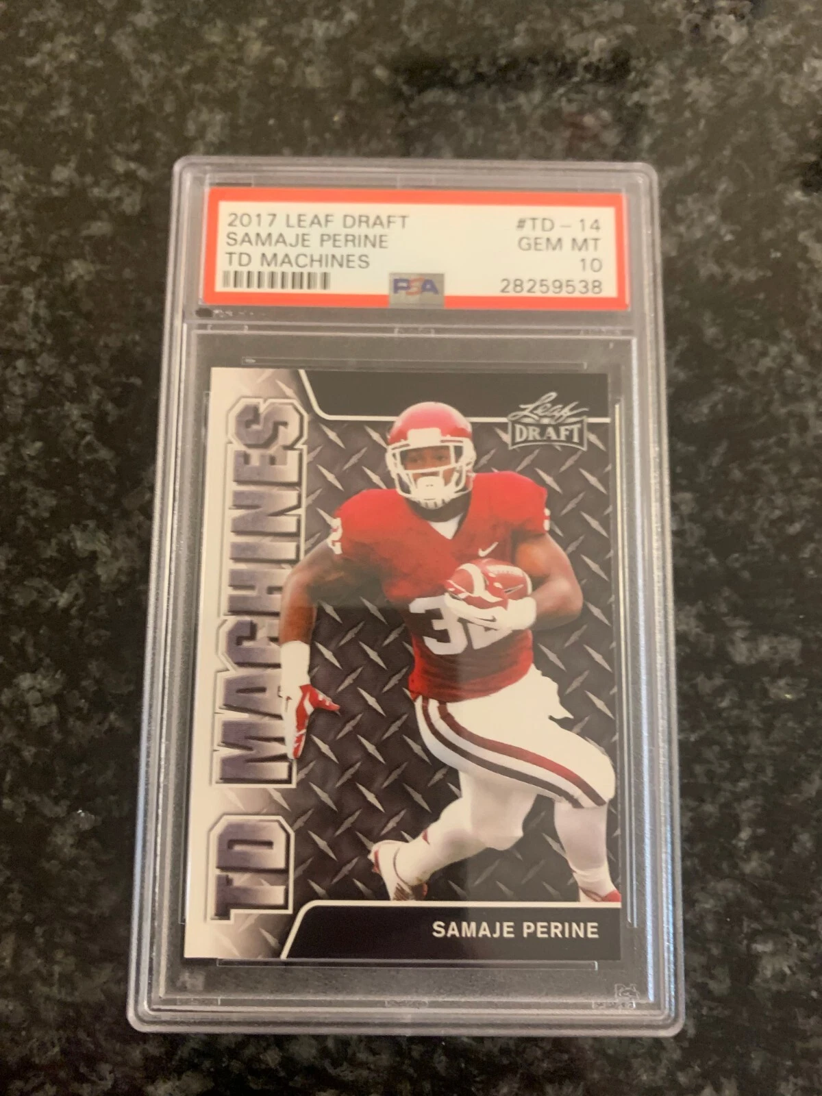 Samaje Perine Leaf Draft TD Machines #TD14 Base