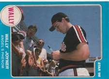 FREE SHIPPING-MINT-1986 Star Stickers Wally Joyner (Angel's Phenom)