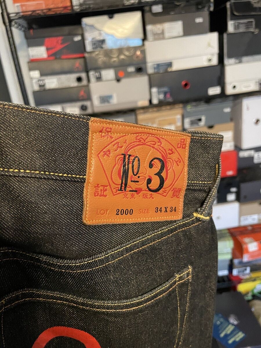 evisu jeans size 34 Multi Pocket Denim Lot 2000 No. 3 Rare evisu jeans size 34 Multi Pocket Denim Lot 2000 No. 3 Rare