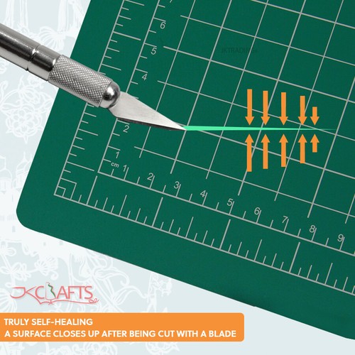 JKCrafts A1 A2 A3 A4 A5 Self Healing Cutting Mat - Craft Mat - 5ply Quilt Sewing - Picture 30 of 69