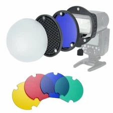 US Magnetic Flash Diffuser Color Filter Set For Godox AD200 AD200Pro TT685 V860