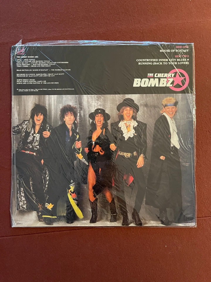 THE CHERRY BOMBZ - The House Of Ecstasy - 1986 SEALED vinyl UK Andy McCoy - Image 2 of 2