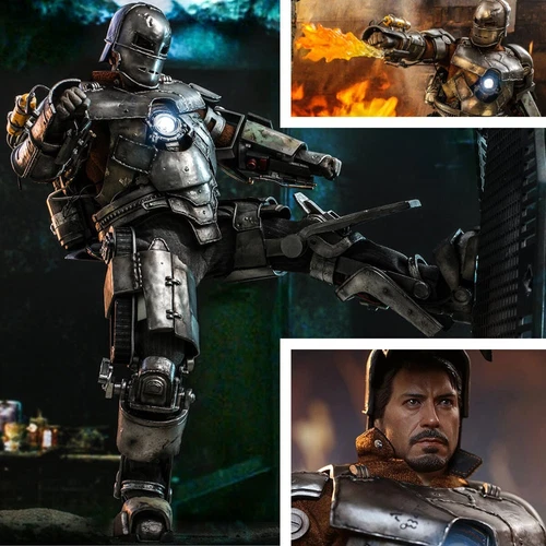 Iron Man 1 Mark I DieCast 1:6 Figur Hot Toys MMS605D40 30 cm Metall OVP Neu