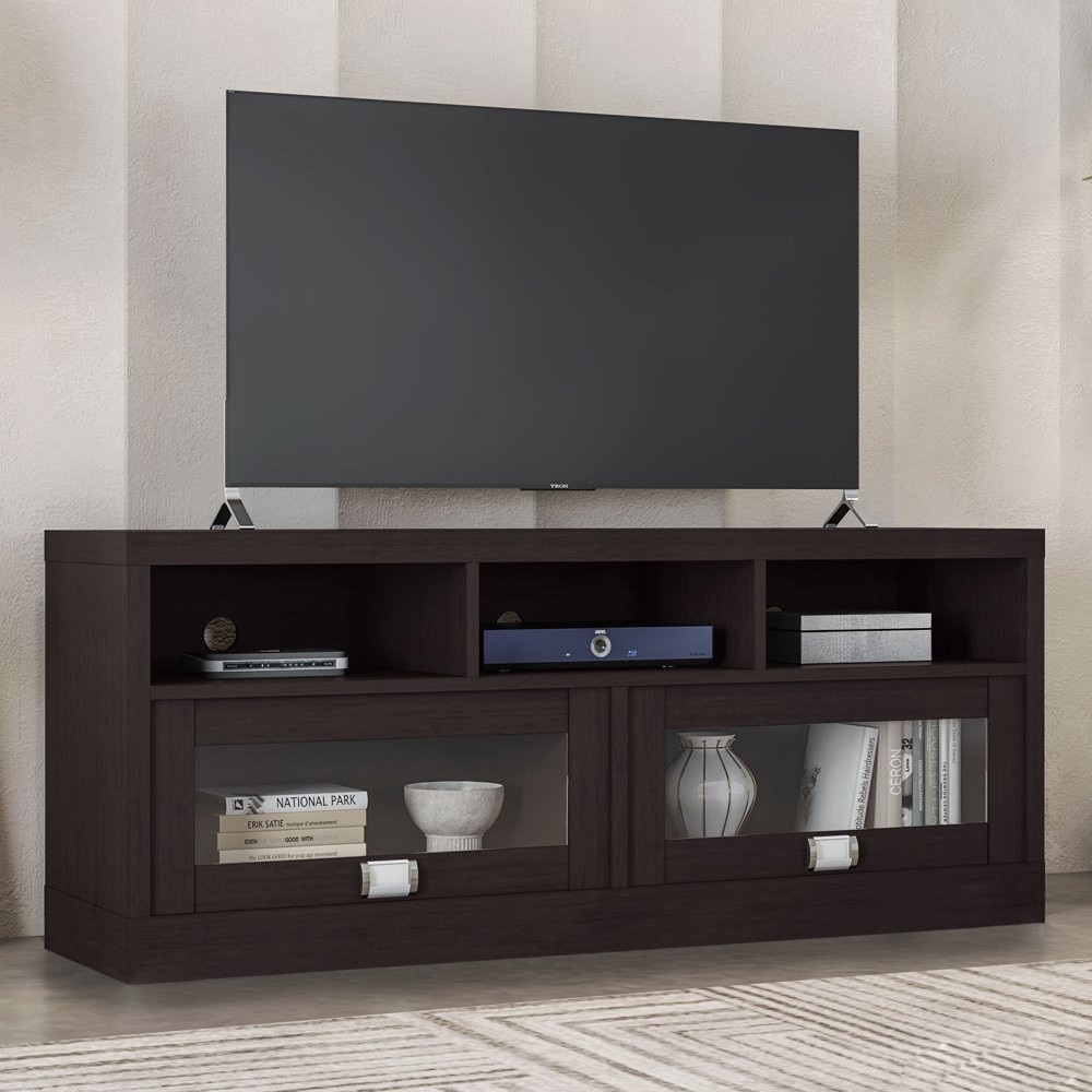 W/cabinet Storage Shelf Furniture Fits 55 65 Up 75 Inch