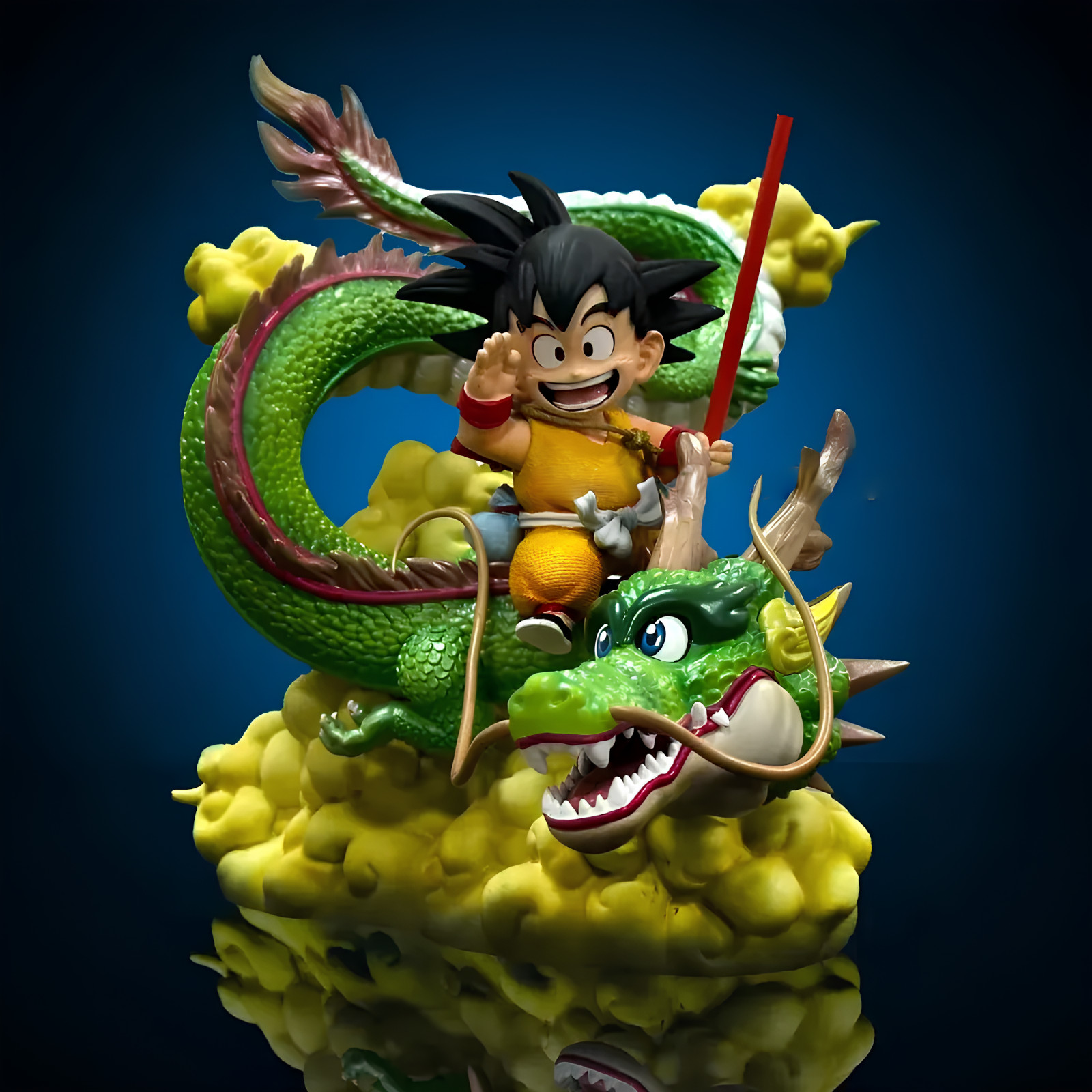 Figurine Dragon Ball Goku et Dragon de 15cm en PVC de collection premium