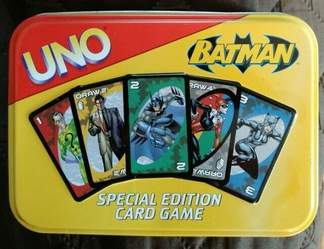 Batman Uno Special Edition Card Game in Collectible Tin Batman Uno Special Edition Card Game in Collectible Tin