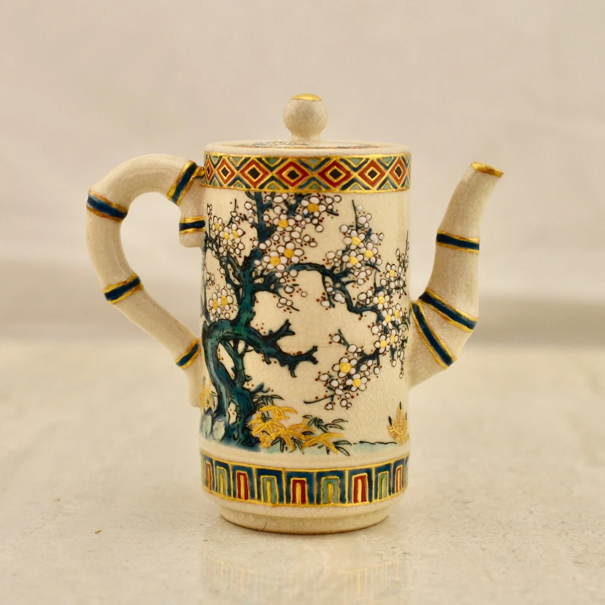 蓝色1850-1899 年日本茶壶| eBay