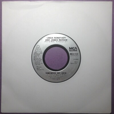 Linda Ronstadt & James Ingram - Somewhere Out There (7'') j/box LOW GRADE MCA1132