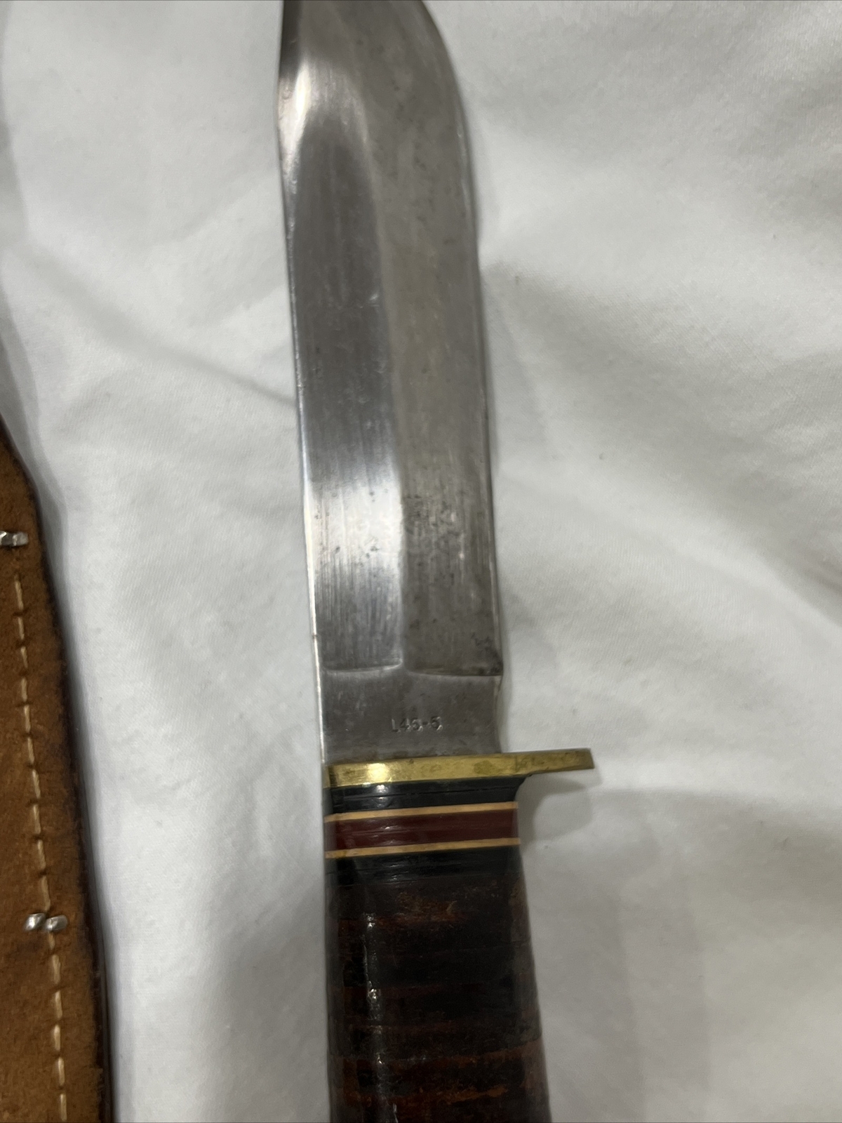 VINTAGE Western L465 Small Game Knife/Dagger with Custom Leather Belt