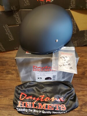Daytona Helmet D.O.T Skull Cap W/O Visor XS D1-BNS-XS