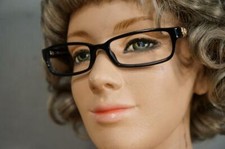 Vintage Costume Eyeglasses Theater VERSACE Sample Pattern Frames  Case Italy