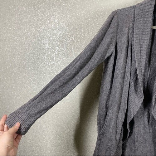 Barefoot Dreams Damen Größe Medium CozyChic Lite Circle Strickjacke in Mineral - Bild 5 von 9