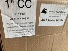 1" Closed Cell Foam Backer Rod - 550 Ft BOX HBR Nomaco Construction Foam