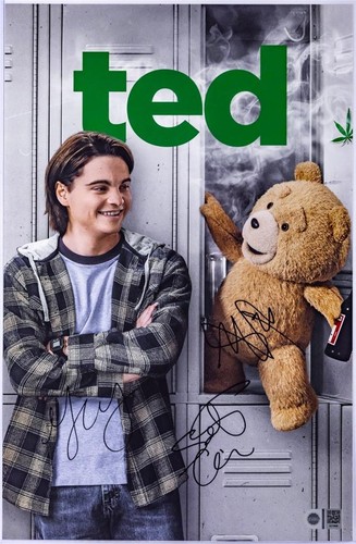 TED (TV SERIES): MAX BURKHOLDER, SCOTT GRIMES +1 CAST SIGNED 11x17 POSTER SWAU - Picture 1 of 6