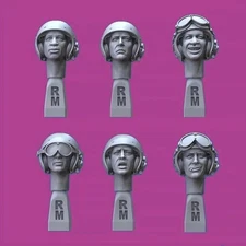 1/35 U.S. Tankers Vietnam Heads RESIN FIGURE MODEL KIT Unassembled Unpainted NEW