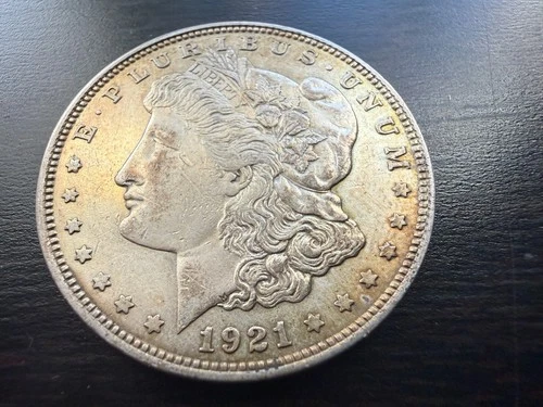1921 Philadelphia Morgan Dollar 90% Silver Circulated Ungraded Very Good Cond