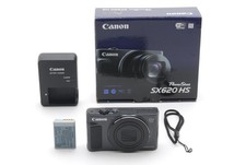 Top MINT Canon PowerShot SX620 HS Black Digital Camera w/Box From JAPAN