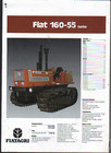 Fiat 160 55 turbo Crawler Tractor Brochure Leaflet