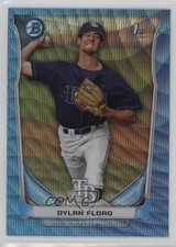 2014 Bowman Prospects Chrome Blue Wave Refractor Dylan Floro #BCP16 h3a