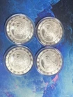 SILVER TOWNE 1 OZ. .999 SILVER POKER CHIP STYLE STACKER  - LOT OF 4 COINS = 4OZ