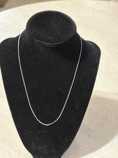 Italian Solid Sterling Silver Snake Chain Necklace Thin 925 Silver Chain