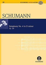 SYMPHONY NO. 4 IN D MINOR, OP. 120: EULENBURG AUDIO+SCORE By Linda Correll NEW