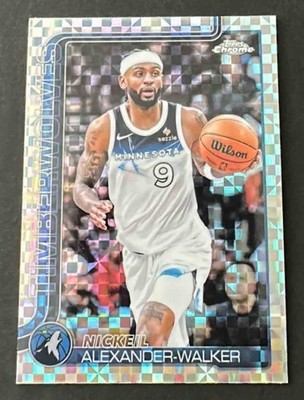 2025-26 Topps Chrome Nickeil Alexander-Walker #193 X-Fractor Timberwolves