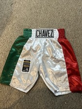 YESSICA KIKA CHAVEZ SIGNED AUTOGRAPH BOXING TRUNKS JSA COA HOF BOXER YESSICA KIKA CHAVEZ SIGNED AUTOGRAPH BOXING TRUNKS JSA COA HOF BOXER