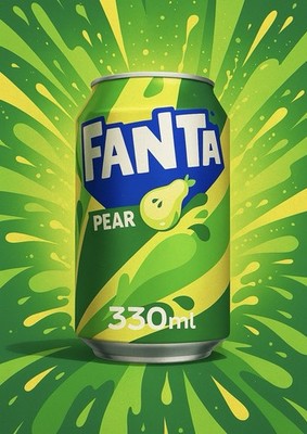 Fanta Pear 0,33 L Dose UK - Birne - Inkl. Pfand