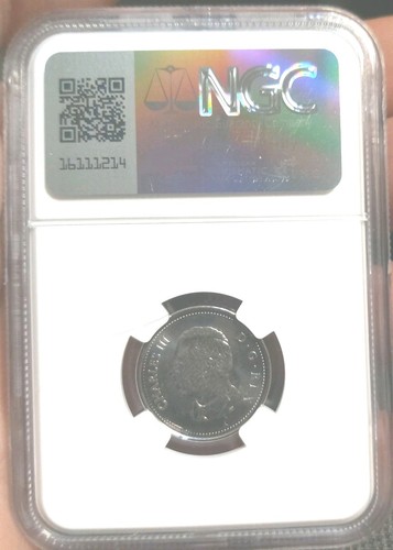 TOP POP Canada 2024 5 Cent King Charles III NGC MS-69 Fantastic Grade! BID Low!! - Picture 3 of 3
