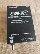 NEW Transition Ethernet Over Coax Network Extender Media Converter EOCPD4020-110