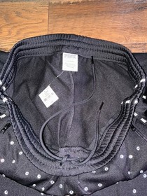 Victoria's Secret Pink Bling Rhinestones Skinny Track Pants Black L NWT RARE