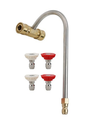 #ad for TURBO Powered Gutter Cleaner Attachment For Pressure Washers 4 Nozzles $27.54