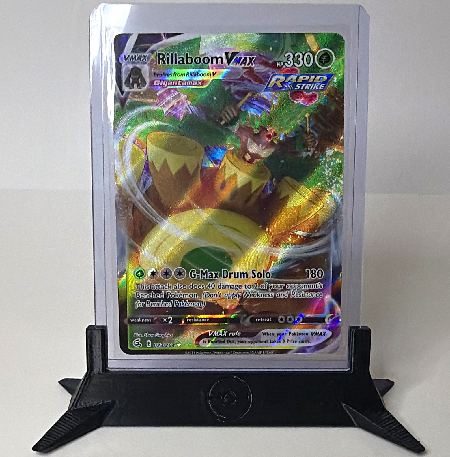 Rillaboom VMAX 023/264 Evolving Skies Holo Rapid Strike Rare Holo VMAX 330 HP