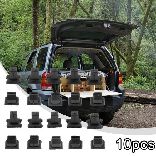 Auto Fasteners Boot Trim Clips 10pcs Nylon&Rubber Plastic Fasteners Rivets - Picture 3 of 12