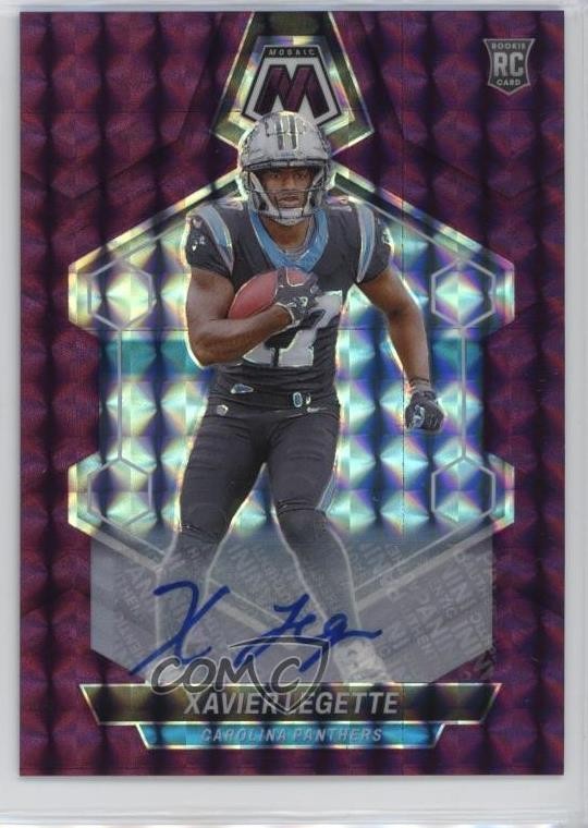 2024 Panini Mosaic Rookies Purple Prizm Auto /49 Xavier Legette #332 Rookie RC