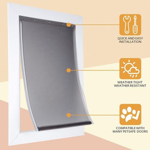 Dog Door Flap Weather Resistant Translucent Flexible Replacement TPU Pet Door - Bild 21 von 24
