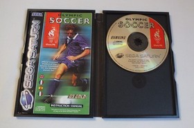 RARE Ancien Jeu SEGA SATURN -- OLYMPIC SOCCER -- PAL -- CIB -- 1996