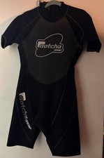 Gotcha Gear Men's Short Sleeve Wetsuit Black 2mm Reflective Screenprinting