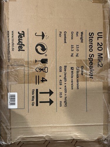 Teufel Ultima 20 MK2 Regallautsprecher, Weiß Neu