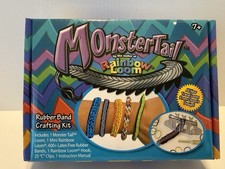 Monster Tail Rainbow Loom Travel Rubber Band Bracelet Craft Kit - 600 Bands