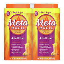 Metamucil Fiber Supplement 260 Servings Orange Psyllium Exp: 02/28 Real Sugar