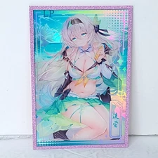 Firefly Pink Glitter Premium Waifu Card Anime Girl Art Oversized Board A6