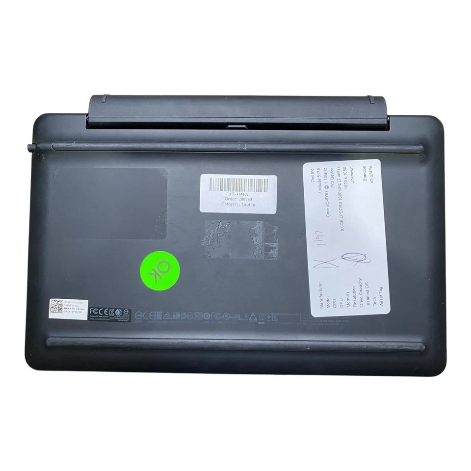 Computadoras portátiles PC Dell Latitude 5179 Intel m5-6Y57 8 GB RAM DDR3 SIN HD Foto 4 de 4